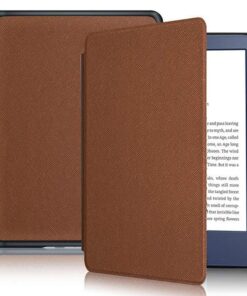 Amazon Kindle 6" Wi-Fi 16GB (11th Gen 2022) Denim Blue With Cover Bundle - Tan