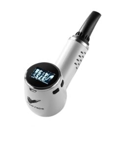 Anlerr PipeVape Dry Herb Vaporizer with OLED Screen - White