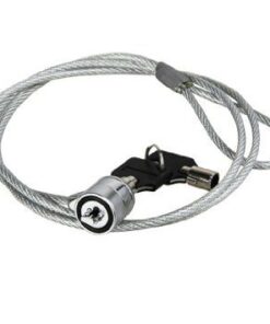 Anti-Theft Security Padlock with 2 Keys for Notebook & Laptop Lock - Silver