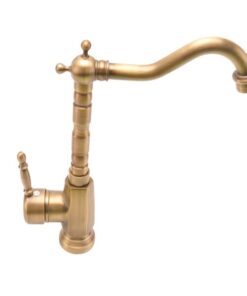 Antique Brass Finish Widespread Kitchen Sink Faucet