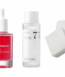 Anua Glass Skin Set: Niacinamide TXA Serum 30ml + mini Heartleaf Toner 40ml