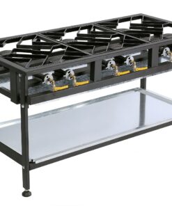 Anvil Boiling Table Gas - Commercial - 6 Burner Staggered