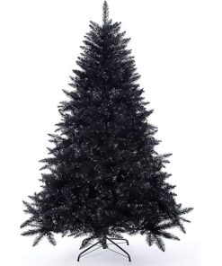 Aqua Artificial Christmas Trees, Black Gradient Spruce Tree for Home,Office