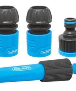 Aquacraft Hose Pipe Fittings and Nozzle Set 4PC (12mm 1/2")
