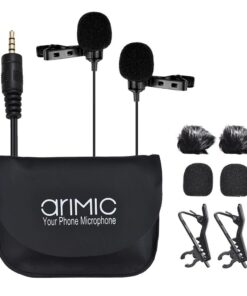 AriMic Dual Lavalier Microphone 6m Cable