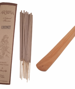 Arjuna Coconut Incense Sticks Pack of 20 With Wooden Holder