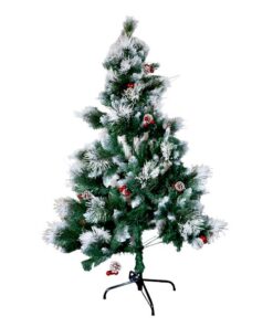 Artificial Christmas Tree with Pine Cones Snowy Tree - 180Cm