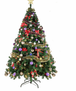 Artificial Green Christmas Tree with Decoration - 1.5 m