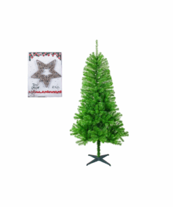 Artificial Pine Christmas Tree with 20cm Christmas Topper - 2.5 m