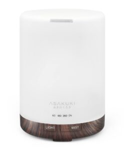 ASAKUKI 300ML Essential Oil Diffuser Quiet 5-in-1 Premium Humidifier - Black