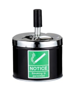 Ashtray Spinning Angelo - "Smoking is Permitted" - 9cm
