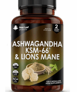 Ashwagandha KSM-66 & Lions Mane High Strength Capsule 2 Months Supply