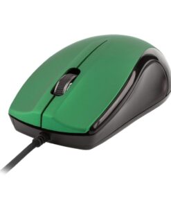 Astrum 3B Wired Large Optical USB Mouse - MU110 Black - Green