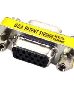 Astrum PA220 VGA Female to Female Adapter, HD15 Gender Changer Coupler - 2 Pack