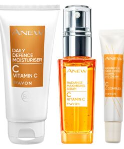 Avon Anew Vitamin C Daily Defence Moisturiser SPF 50, Serum & Eye Cream