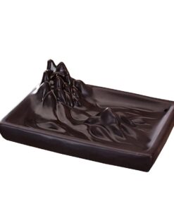 Backflow Incense Holder Ceramic Incense Burner Includes 300 Incense Grains