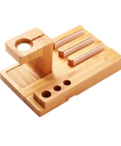 Bamboo Charge Docking Station Stand & Holder