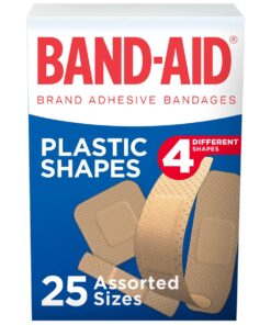 Band-Aid Plastic Shapes Pack of 25 assorted sizes