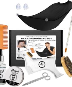 Beard Grooming & Trimming Kit Growth Oil Balm Gifts For Men
