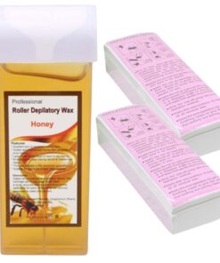 Beauty Gentle Non-irritating Depilatory Hot Honey Wax & 160 Pieces Wax Strips