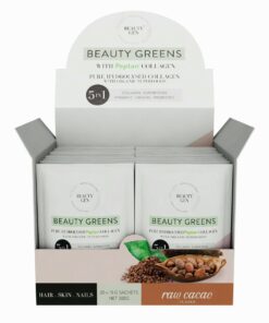 Beauty Greens Collagen Sachets | Raw Cacao