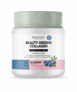 Beauty Greens Hydrolised Peptan Collagen 5 in 1 - Blueberry