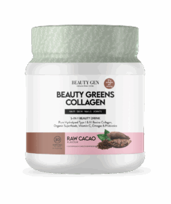 Beauty Greens Hydrolysed Peptan Collagen 5 in 1 - Raw Cacao