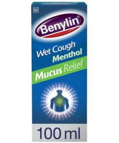Benylin Wet Cough Syrup Mucus Relief Menthol Flavor 100Ml