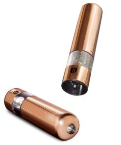 Berlinger Haus 2-Piece Electric Pepper & Salt Mill Set - Rose Gold Edition