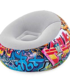 Bestway 1.12m x 1.12m x 66cm Graffiti Inflate-A-Chair