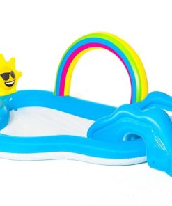 Bestway 2.57m x 1.45m x 91cm Rainbow n' Shine Pool and Play Center