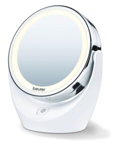 Beurer Cosmetic Mirror / Makeup Mirror with LED Lights, Magnification BS 49