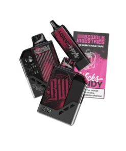 Bewolk LED 6000 Puffs Disposable Vapes - Wicks Candy - Pack of 3