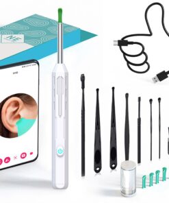 BezosMax Ear Wax Removal Cleaner Kit with Wireless Visual Otoscope - White