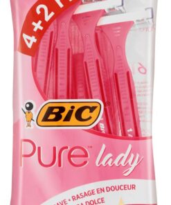 BIC Pure Lady Disposable Women's Razors - Pack of 4+2