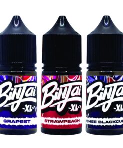 Binjai Vape Juice 3 Pack - Grapest, Strawpeach, Lychee Blackcurrant - 50mg