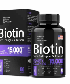 Biotin, Keratin, Collagen Hyaluronic Acid Hair Growth Support Supplement