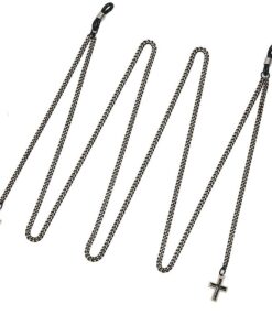 Black cross glasses cords