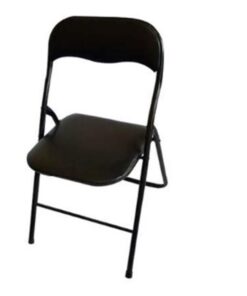 Black Folding Chairs (Set Of Six)