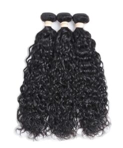 Blkt 3x Bundles 12 inches Human Hair Water Wave Weaves Package