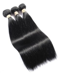 Blkt Human Hair straight weaves 3x bundles 18 inches