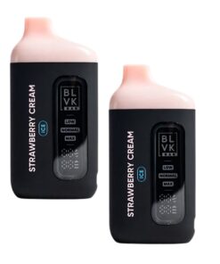 BLVK XL 20000 puffs disposable vape device strawberry cream 2pack