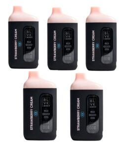 BLVK XL 20000 puffs disposable vape device strawberry cream 5pack