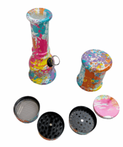 Bong Gift Set with 4-Layer Crusher