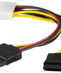 Boo 4 Pin Molex To 2 x SATA Power Connectors Cable