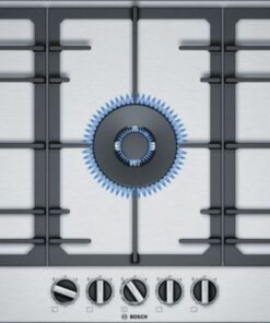 Bosch - 90cm Stainless steel Gas Hob - Silver