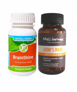 BrainShine + MutiShroom Lion's Mane Adult ADHD Combo Pack