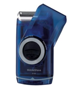 Braun MobileShave M-60 Travel Shaver - Transparent Blue