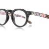 Brentoni Reading Glasses Black fron with Floral Temples - +2.50