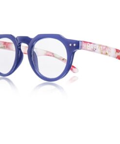 Brentoni Reading Glasses Blue with floral temples - +3.00
